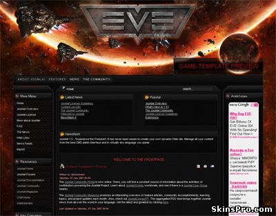 EVE Online Template Joomla